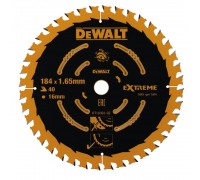 Диск пильный по дереву DEWALT EXTREME 165х16 40z WZ 18°