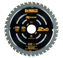 Диск пильный по терасной доске DEWALT EXTREME 190х30 40z TCG 18°