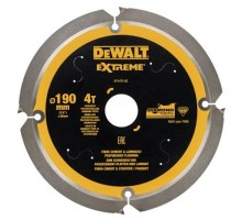 Пильный диск фиброцементу и абразиву DEWALT EXTREME 190х20 4z