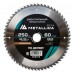 Диск пильный по дереву METALLICA Optima 250x32/30х3.0х60z