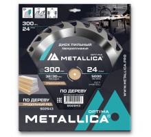 Диск пильный по дереву METALLICA Optima 300x32/30х3.2х24z