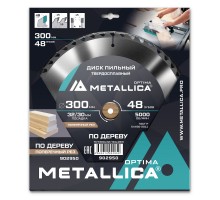 Диск пильный по дереву METALLICA Optima 300x32/30х3.2х48z