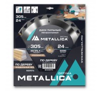 Диск пильный по дереву METALLICA Optima 305x30/25.4х3.2х24z