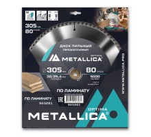 Диск пильный по ламинату METALLICA Optima 305x30/25.4х3.0х80z