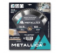 Диск пильный по дереву METALLICA Optima 315x30х3.2х60z