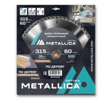 Диск пильный по дереву METALLICA Optima 315x30х3.2х60z