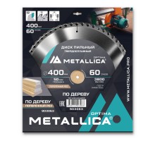 Диск пильный по дереву METALLICA Optima 400x50х3.5х60z
