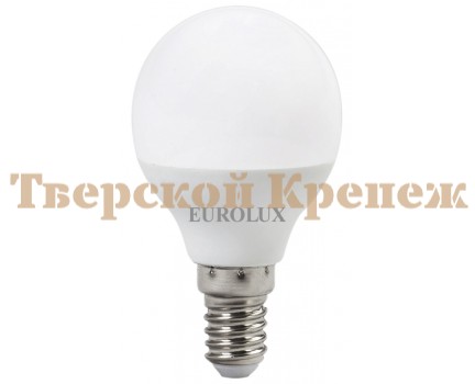 Лампа светодиодная EUROLUX LL-E-G45-7W-230-4K-E14 Лампа светодиодная EUROLUX LL-E-G45-7W-230-4K-E14