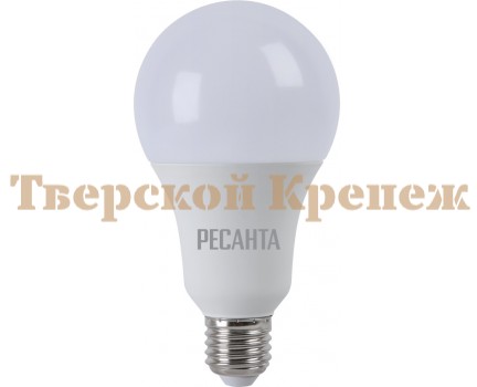 Лампа светодиодная РЕСАНТА LL-R-A80-20W-230-3K-E27