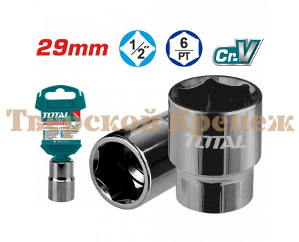 Головка торцевая TOTAL 1/2" 29 мм Головка торцевая TOTAL 1/2" 29 мм
