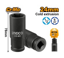 Головка торцевая глубокая ударная INGCO 1/2" 24 мм