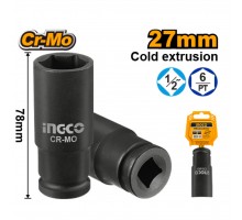 Головка торцевая глубокая ударная INGCO 1/2" 27 мм