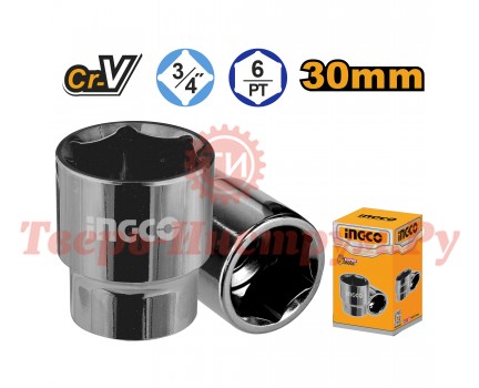 Головка торцевая INGCO 3/4" 30 мм Головка торцевая INGCO 3/4" 30 мм