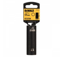 Головка торцевая ударная длинная DEWALT 1/2" 17 мм