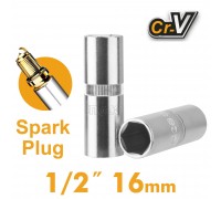 Головка свечная INGCO 1/2" 16 мм 1/2"