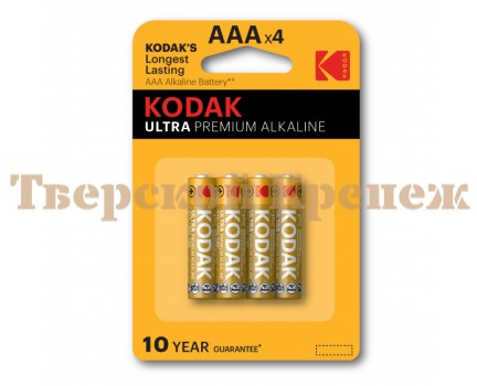 Батарейки Kodak LR03-4BL ULTRA PREMIUM Alkaline K3A-4 U