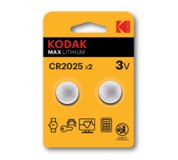 Батарейки Kodak CR2025-2BL MAX Lithium