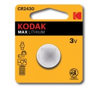 Батарейки Kodak CR2430-1BL MAX Lithium