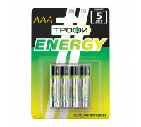 Батарейки Трофи LR03-4BL ENERGY Alkaline