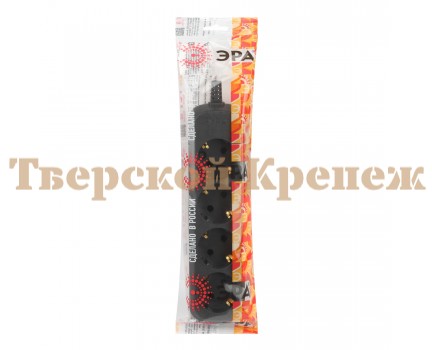 Колодка ЭРА KX-4e-B 4 розетки с заземлением черная Колодка ЭРА KX-4e-B 4 розетки с заземлением черная