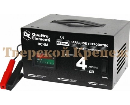 Зарядное устройство QUATTRO ELEMENTI BC 4М Зарядное устройство QUATTRO ELEMENTI BC 4М