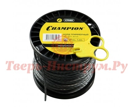 Леска триммерная витая CHAMPION ALU TWIST 3.0 60 м Леска триммерная витая CHAMPION ALU TWIST 3.0 60 м