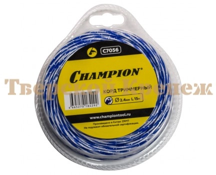 Леска триммерная CHAMPION SKY-CUTTER 2.4 15 м
