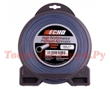 Леска триммерная ECHO Titanium Power Line 2.5 81 м Леска триммерная ECHO Titanium Power Line 2.5 81 м