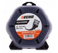 Леска триммерная ECHO Black Diamond Line 2.4 12 м