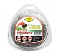Леска триммерная DDE HARD LINE 2.0 15 м