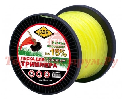 Леска триммерная DDE CLASSIC LINE 1.6 184 м