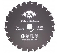 Нож для кустореза DDE SCARLETT 225х2.0х25.4/20 26 зубов