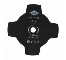 Нож для мотокосы DDE 255х1.4х25.4 4 зуба
