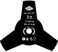 Нож для мотокосы DDE 230х1.4х25.4 3 зуба