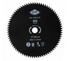 Нож для мотокосы DDE 255х1.4х25.4 80 зубов