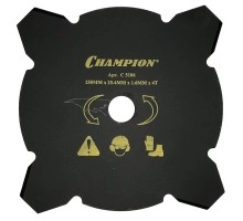 Нож для мотокосы CHAMPION 255х2х25.4 4 зуба