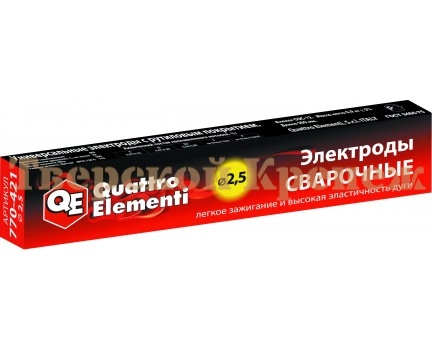Электроды QUATTRO ELEMENTI ОЗС-12 D2.5 мм 1.0 кг Электроды QUATTRO ELEMENTI ОЗС-12 D2.5 мм 1.0 кг