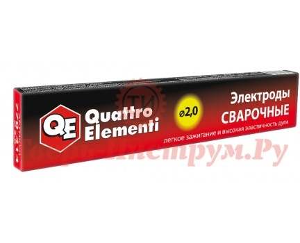Электроды QUATTRO ELEMENTI ОЗС-12 D2.0 мм 1.0 кг