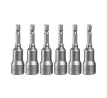 Насадка торцевая на шуруповерт INGCO 1/4" 6 шт