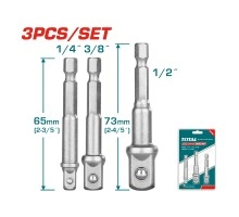 Адаптер торцевых головок TOTAL 1/4", 3/8", 1/2"