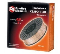 Проволока сварочная QUATTRO ELEMENTI 0.8 мм 5.0 кг