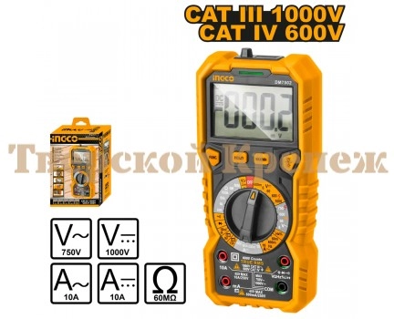 Мультиметр цифровой INGCO DM7502 Мультиметр цифровой INGCO DM7502