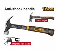 Молоток-гвоздодер INGCO 450 гр INDUSTRIAL