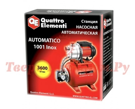 Насосная станция QUATTRO ELEMENTI Automatico 1001 INOX