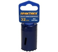 Коронка биметаллическая ПРАКТИКА Ф32 мм