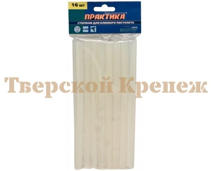 Клей для пистолета белый ПРАКТИКА 11х200 16 шт