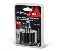 Коронка алмазная по керамограниту METALLICA Ultra 55х70 мм
