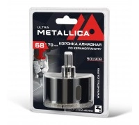 Коронка алмазная по керамограниту METALLICA Ultra 68х70 мм
