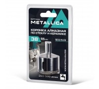 Коронка по стеклу и керамике METALLICA Optima 38 мм 1 шт