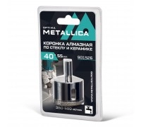 Коронка по стеклу и керамике METALLICA Optima 40 мм 1 шт